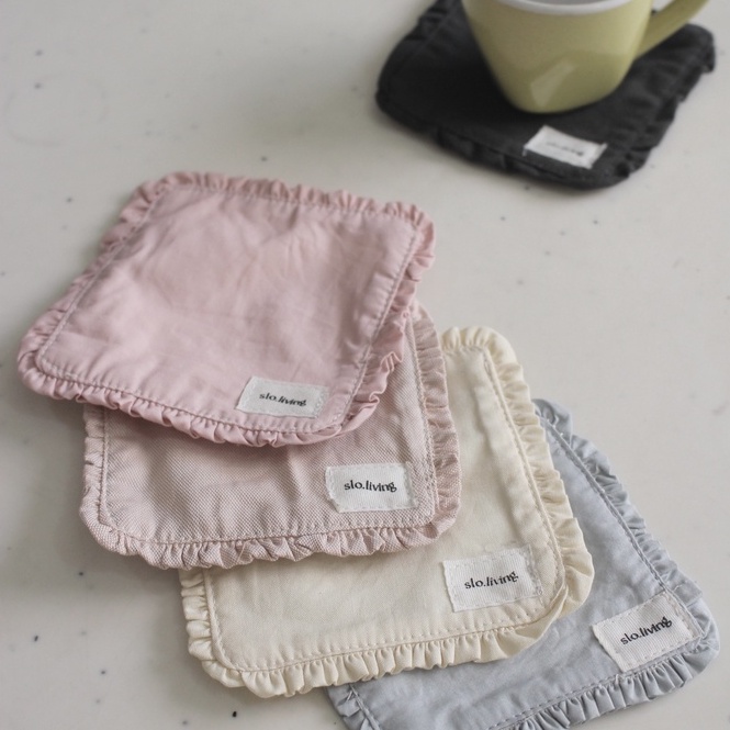 Jual Ruffles Coaster, Tatakan Gelas & Botol 10x10cm | Shopee Indonesia