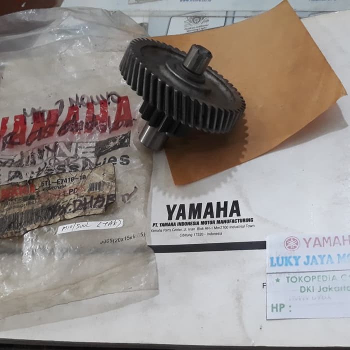 Jual (100% ASLI ) MAIN AXLE COMP (5TL-E7410-10) MIO/ SOUL/ FINO KARBU ...