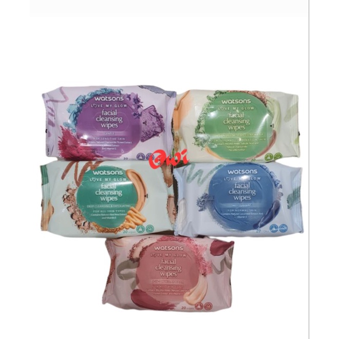Jual WATSONS Watsons Wet Facial Cleansing Wipes 20s Shopee Indonesia