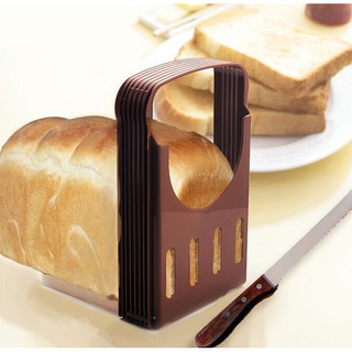 2PCS Bread Cutter Bread Slicer for Homemade Bread, Loaf Cakes, Bagels - Bread  Slicer Cutter Foldable and Adjustable with Crumbs Tray 