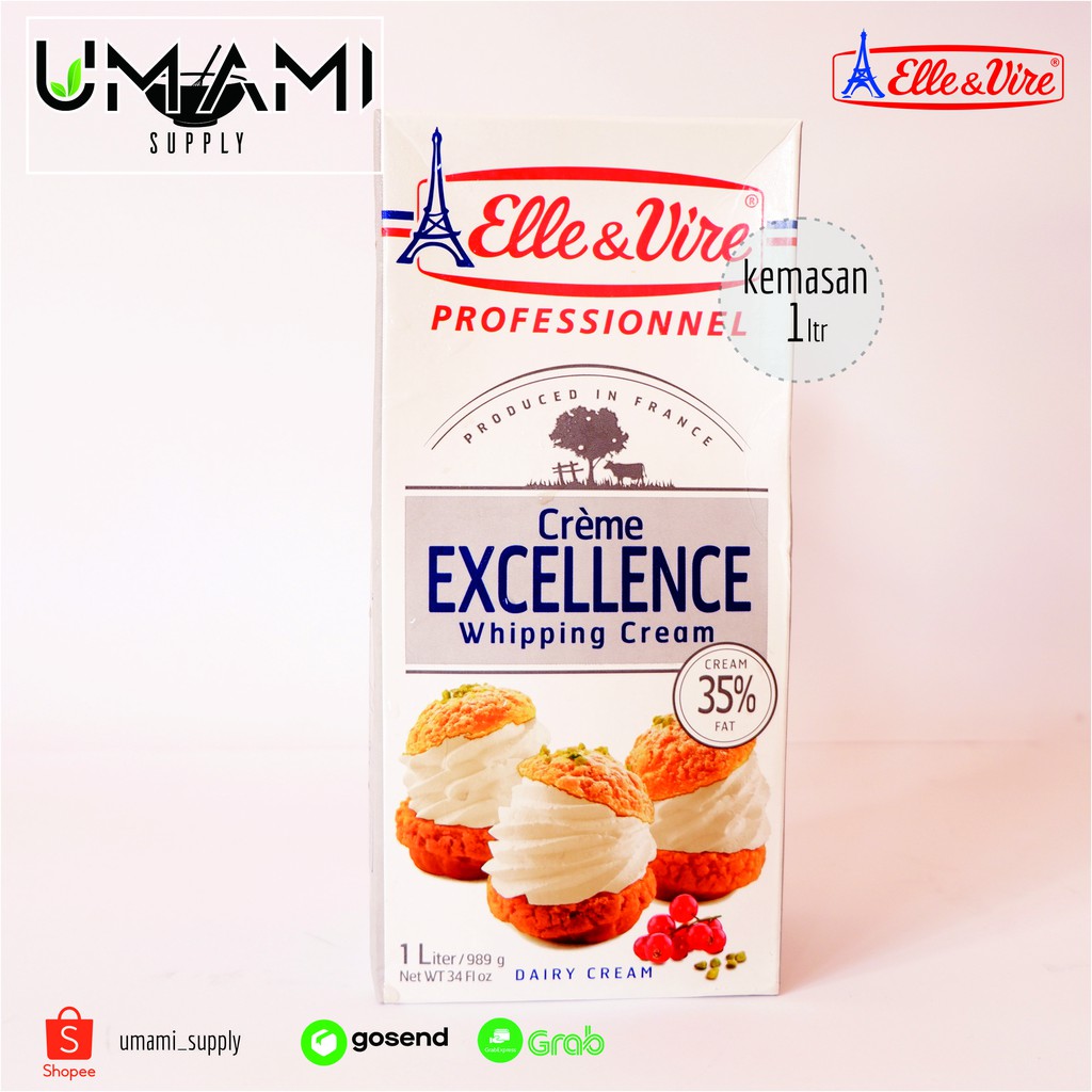 Jual Elle And Vire Whipping Cream 1ltr Shopee Indonesia