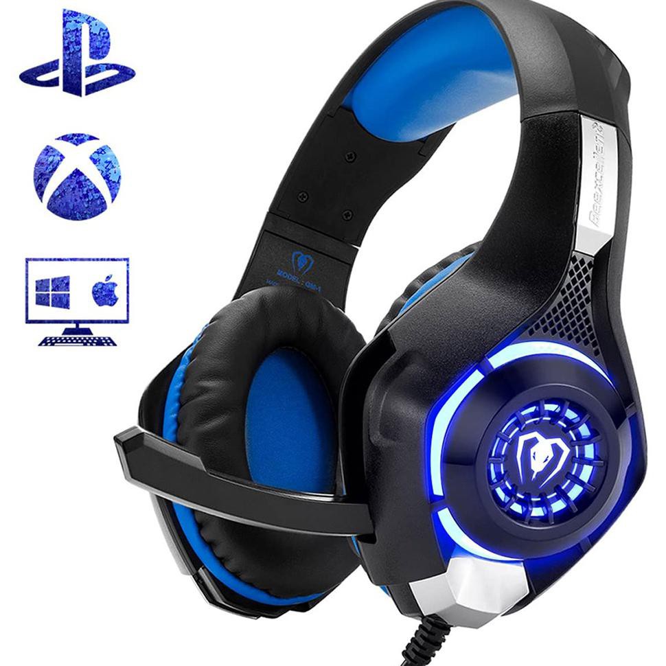 Jual Beexcellent Gaming Headphone Headset LED with Mic - GM-1 - Blue ...