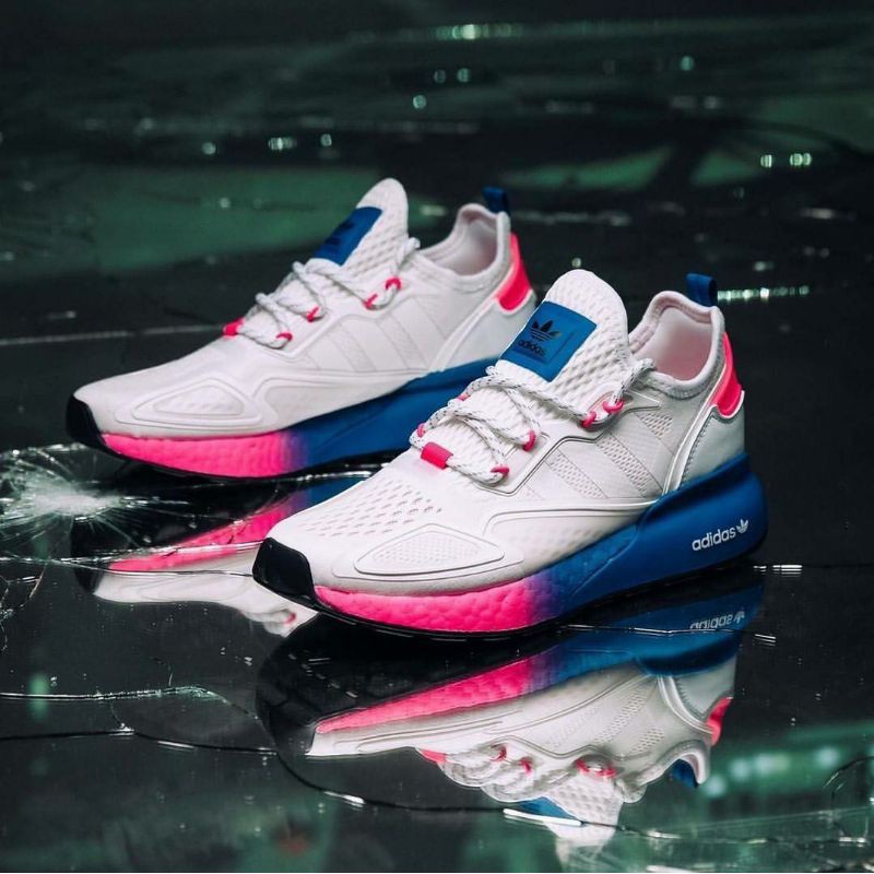 その他 PINK Adidas Womens Zx 2k Boost Pink Adidas Men Ninja ZX 2K Boost
