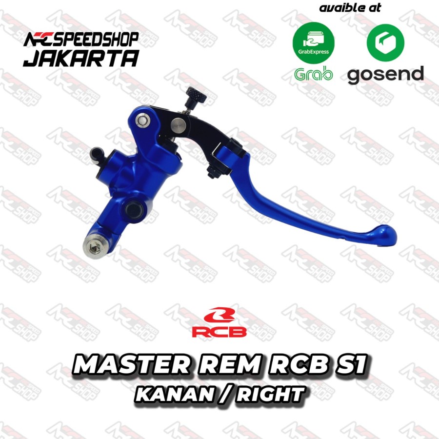 Jual RCB Forged Master Brake Pump Rem RCB Radial S1 14MM Kanan Blue ...