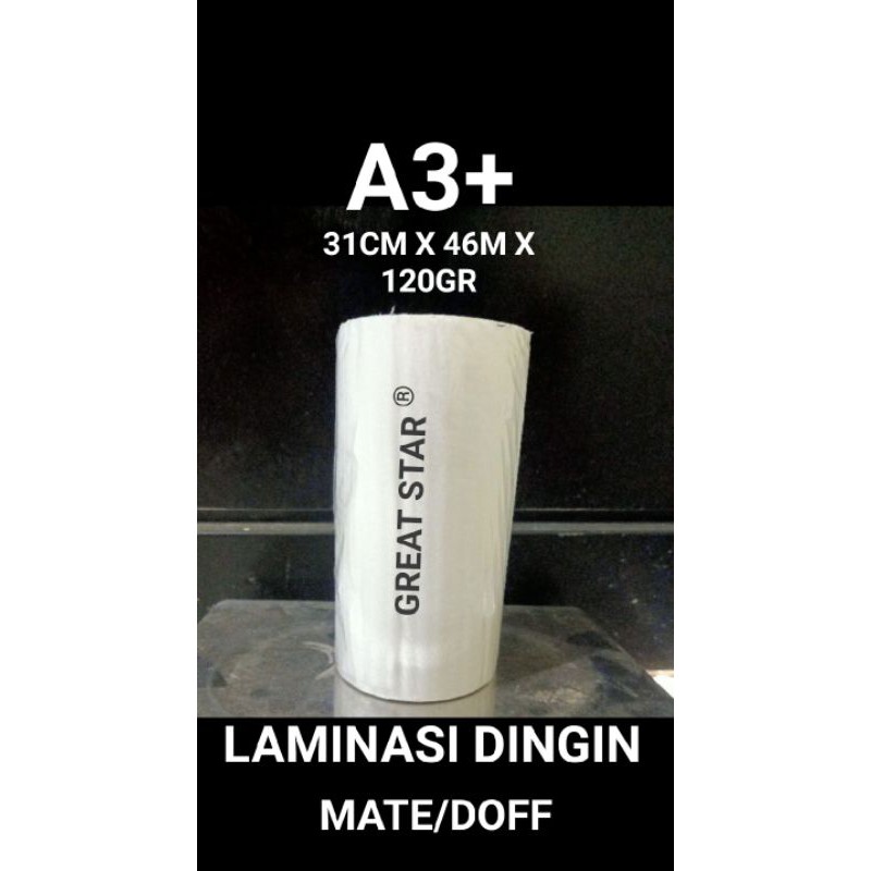 Jual Laminasi Dingin Mate Cold Lamination 120gr A3 30 31 32cm X 46m