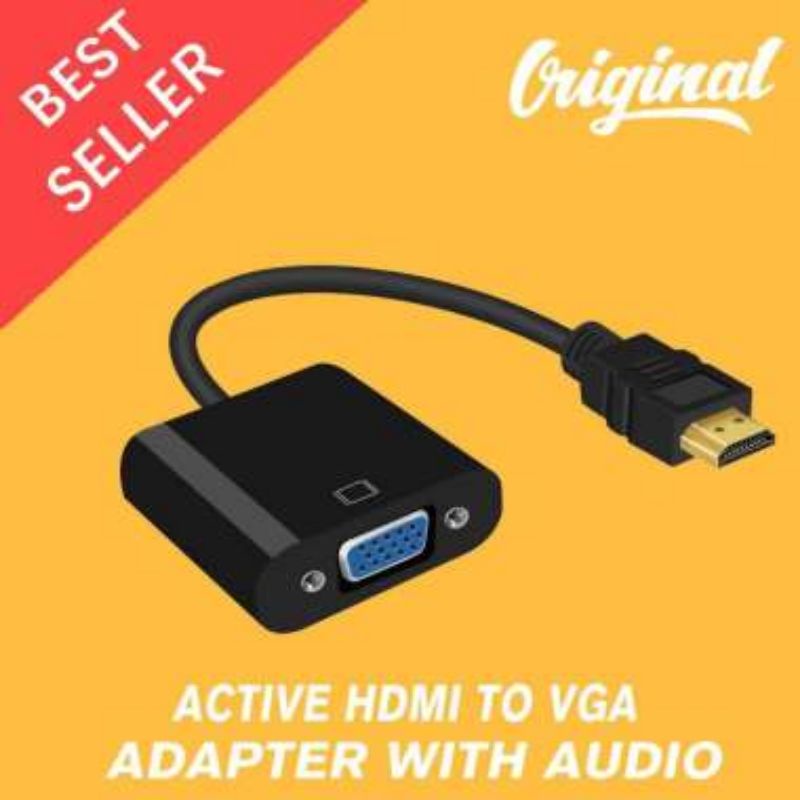 Jual CONVERTER HDMI TO VGA ADAPTER | Shopee Indonesia