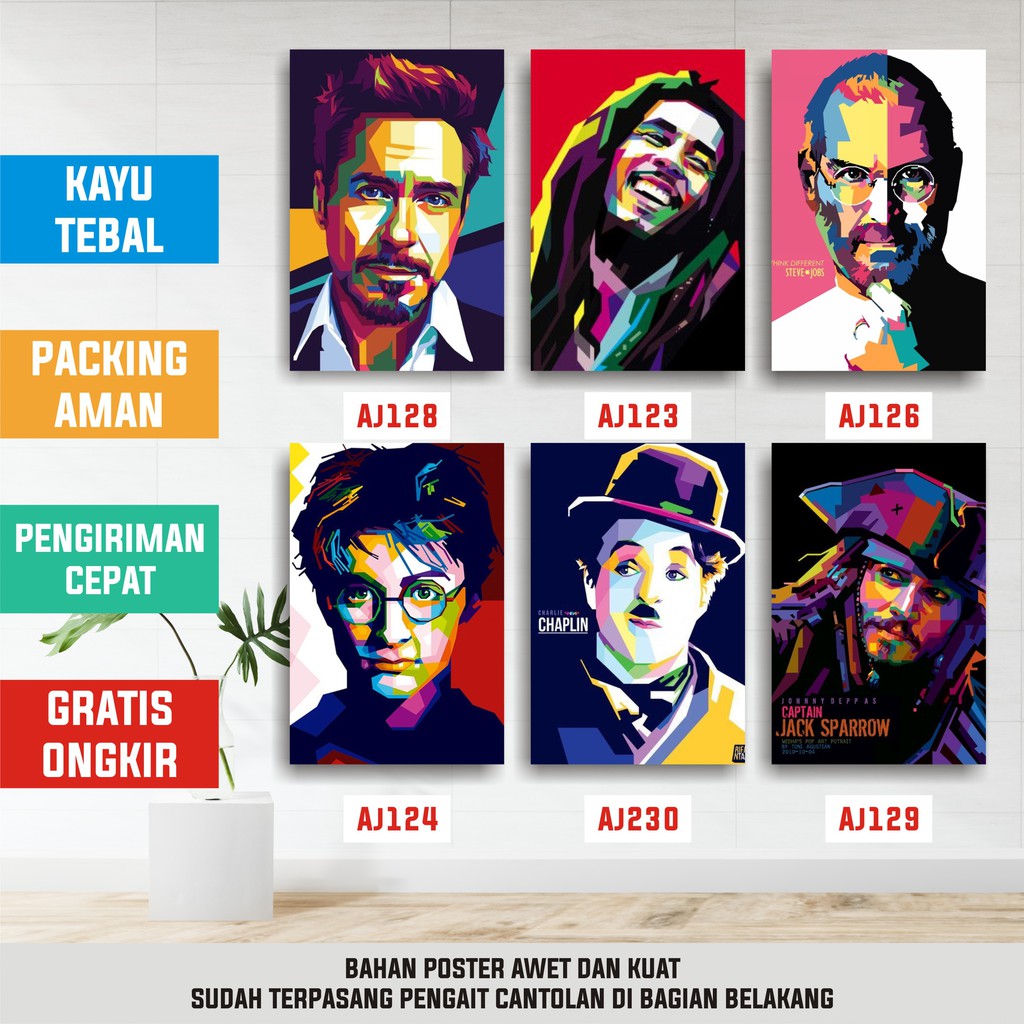 Jual POSTER KAYU HIASAN DINDING DEKORASI KAMAR WALL DECOR HIASAN