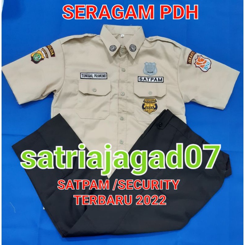 Jual Seragam Pdh Cream Satpamsecurityseragam Security Pdh Creamseragam Pdh Satpam Cream 