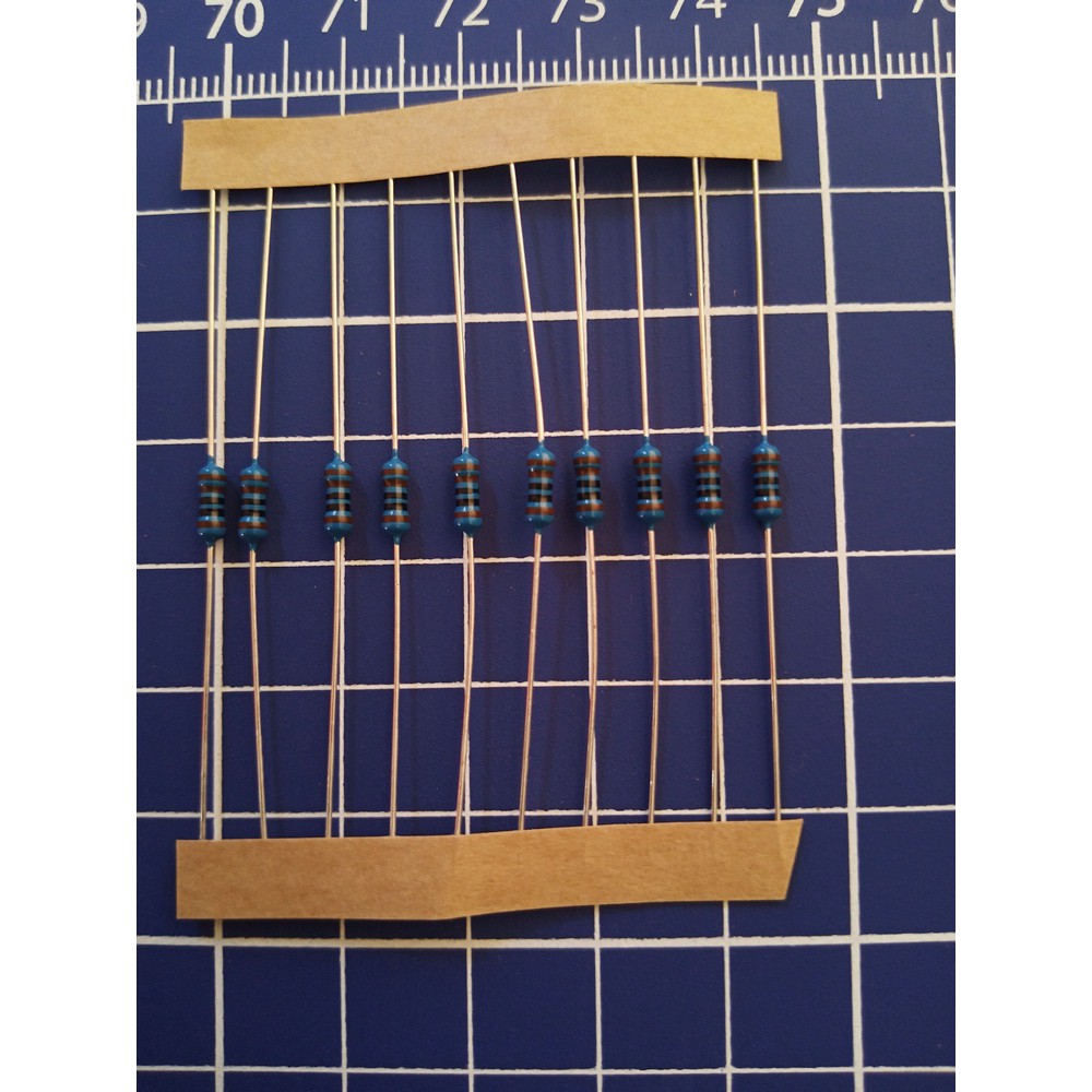 Jual Resistor 1 kilo ohm 1K metal film 1/4 watt 1 50 pcs Shopee