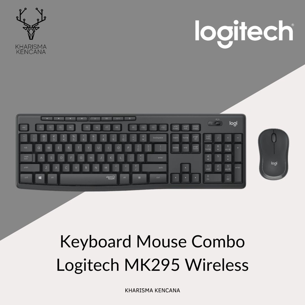 Jual Keyboard Mouse Combo Logitech MK295 Wireless | Shopee Indonesia