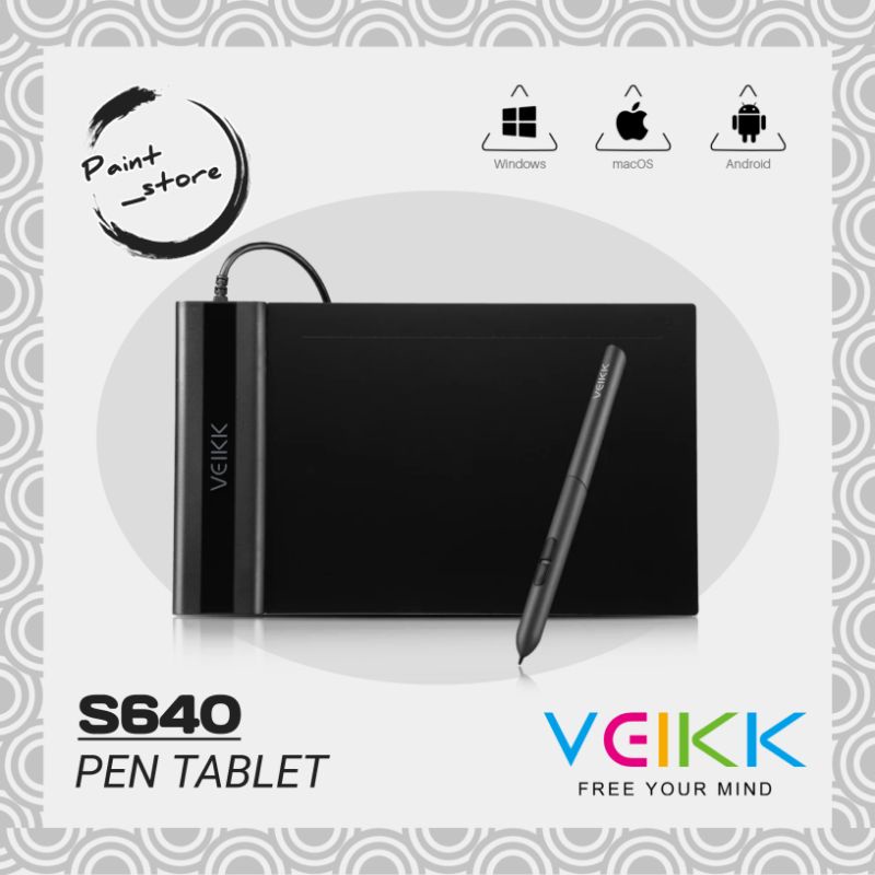 Jual VEIKK S640 Digital Graphic Drawing Pen Tablet OSU Shopee Indonesia