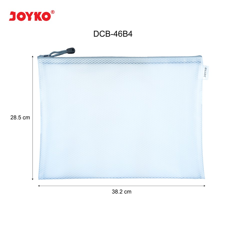 Jual Zipper Document Bag Jaring Joyko Dcb Jala Putih Tempat Pensil