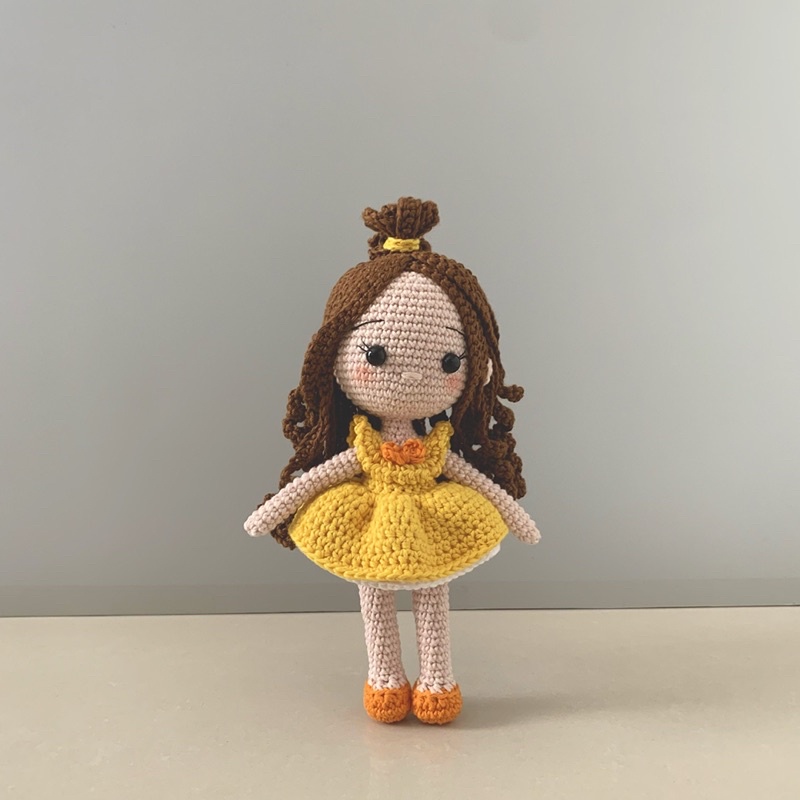 Jual Ready!! Amigurumi Princess Belle (Boneka Rajut / Crochet) | Shopee ...