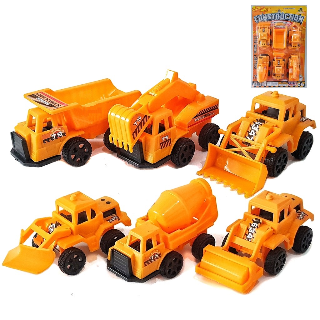 Jual J0406 MAINAN ANAK MOBIL MOBILAN KONSTRUKSI SET OCT6347 ISI 6PCS ...