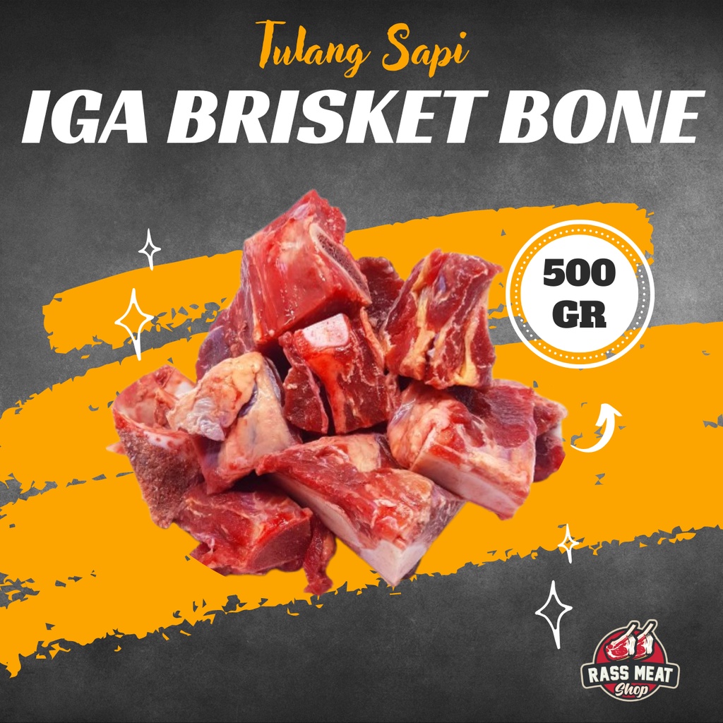 Jual Tulang Iga Sapi Brisket Tulang Muda Sop Aus 500gr Halal Kualitas