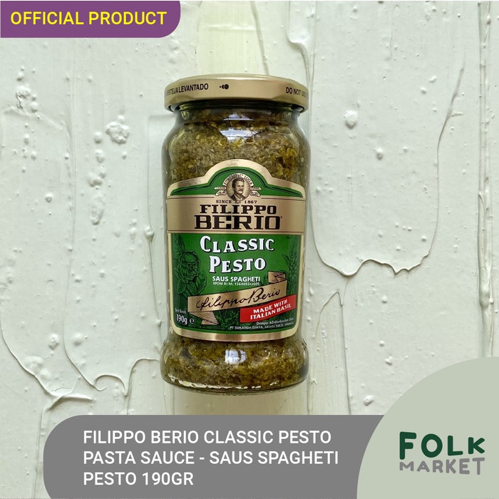 Jual FILIPPO BERIO Classic Pesto Pasta Sauce Saus Spagheti Pesto