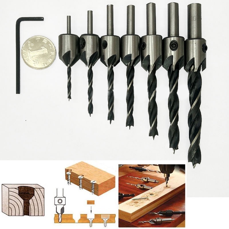 Jual Mata Bor Kayu Plastik Akrilik 3mm 4mm 5mm 6mm 7mm 8mm 10mm Plastik ...
