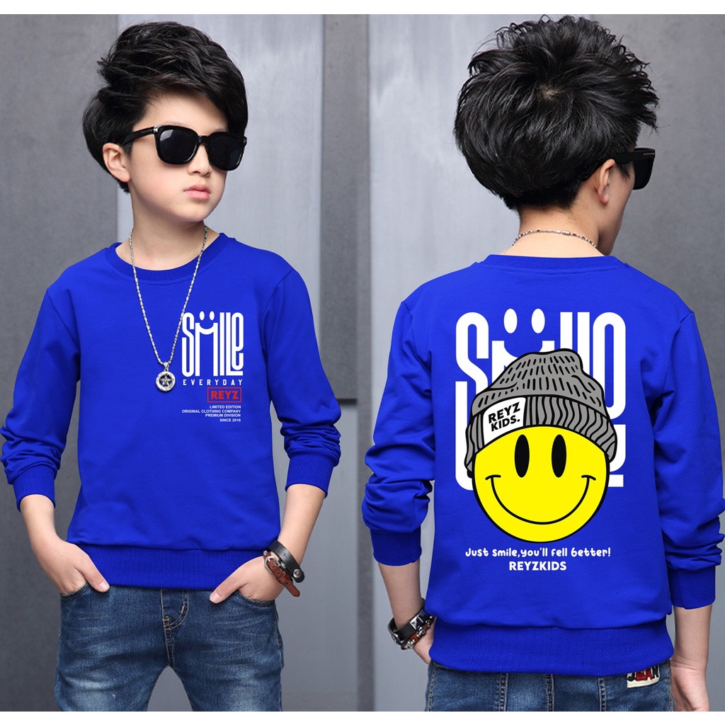 Little M Emboss Brooklyn Sweater Anak Laki-Laki