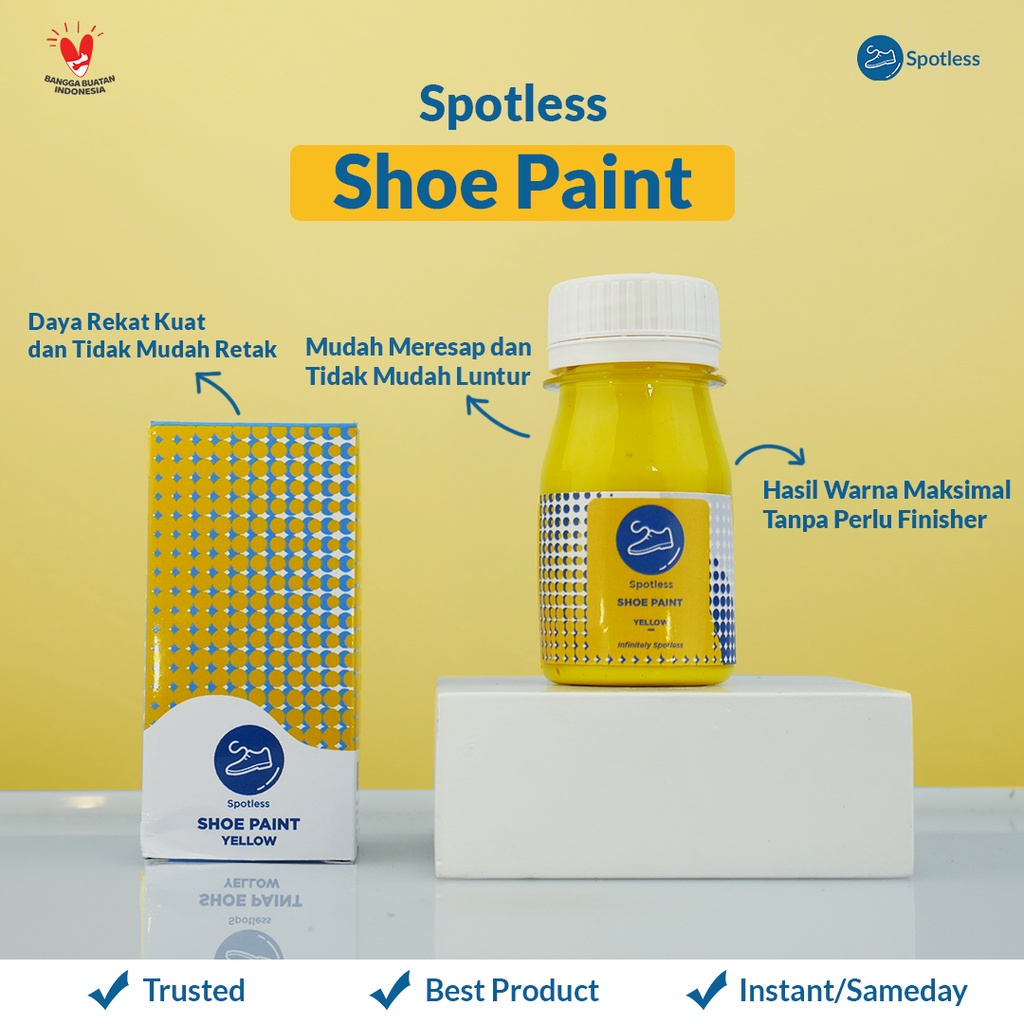 Jual Spotless Shoe Paint Cat Sepatu / Cat Tas Leather Paint / Midsole