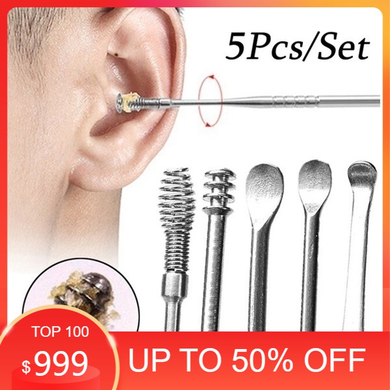 Promo Korek Kuping Set Pembersih Telinga Spiral Ear Pick Wax