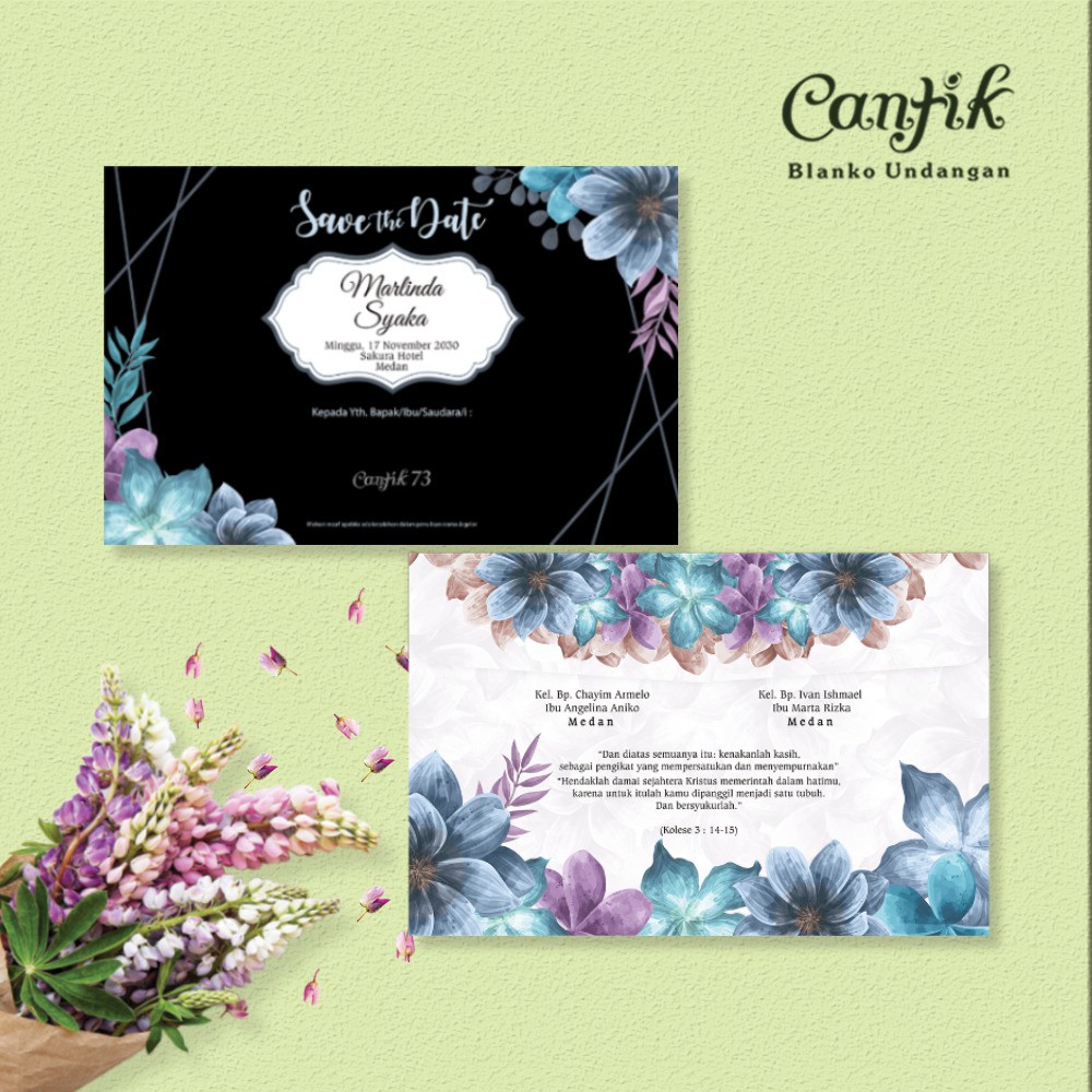 Jual CANTIK 73 Blanko Undangan | Blangko Undangan | Undangan Murah