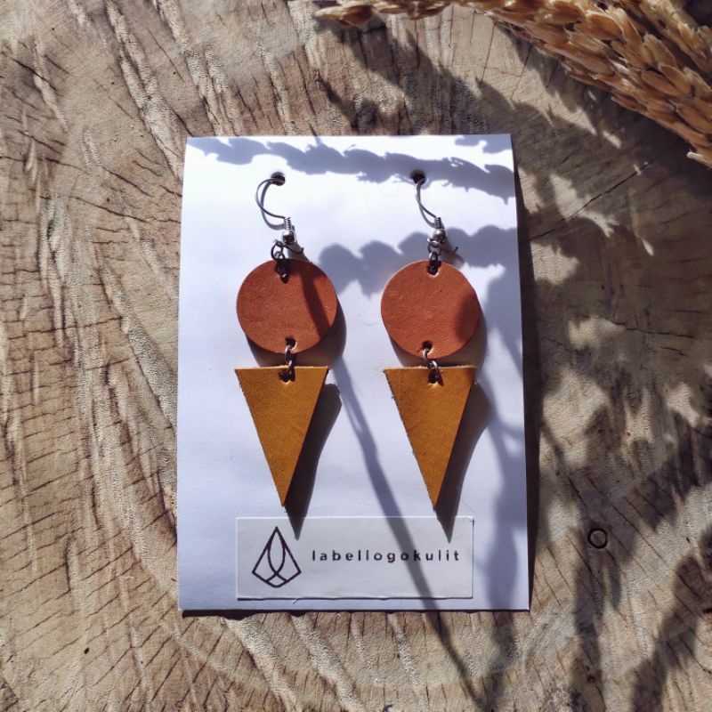 Jual TERMURAH Fashion Anting Wanita KULIT SAPI ASLI, ANTING ETNIK ...