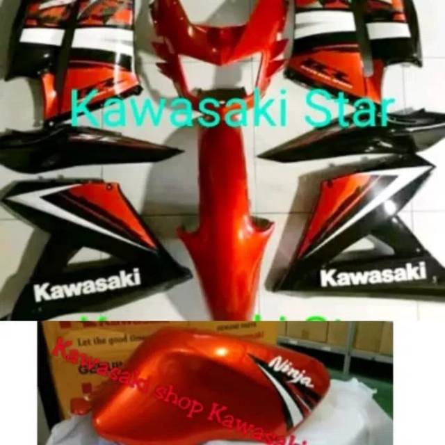 Jual Cover Body Full Fairing Full Set Sayap Ninja Rr New Orange Special Edition Shopee Indonesia