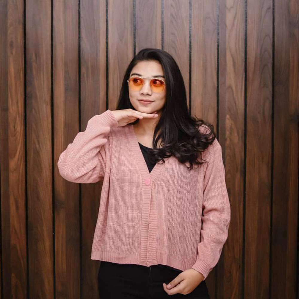 Jual KALILA - GITA Cardigan Crop Rajut Wanita Dewasa | Kardigan Rajut ...