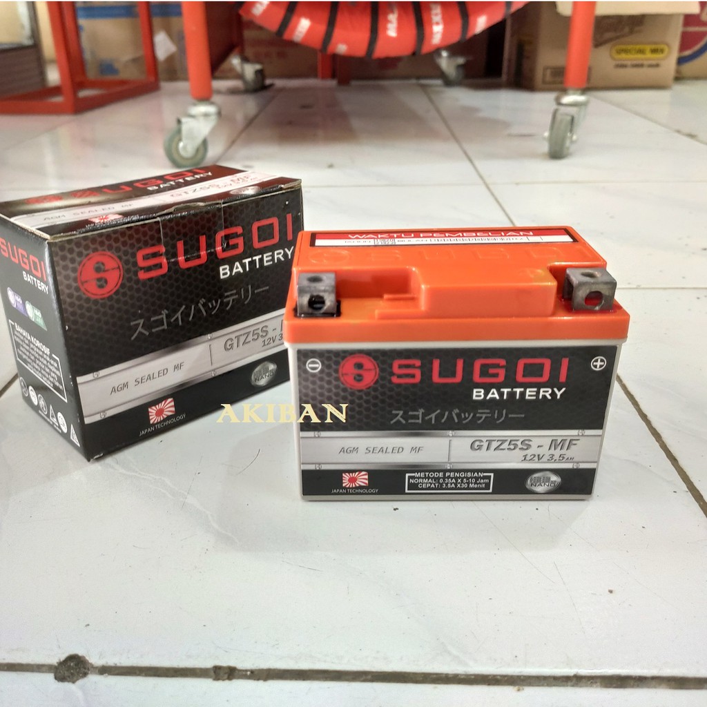 Jual Aki Accu Kering Sugoi Nano Gel Gtz S Mf Battery Motor Gtz S