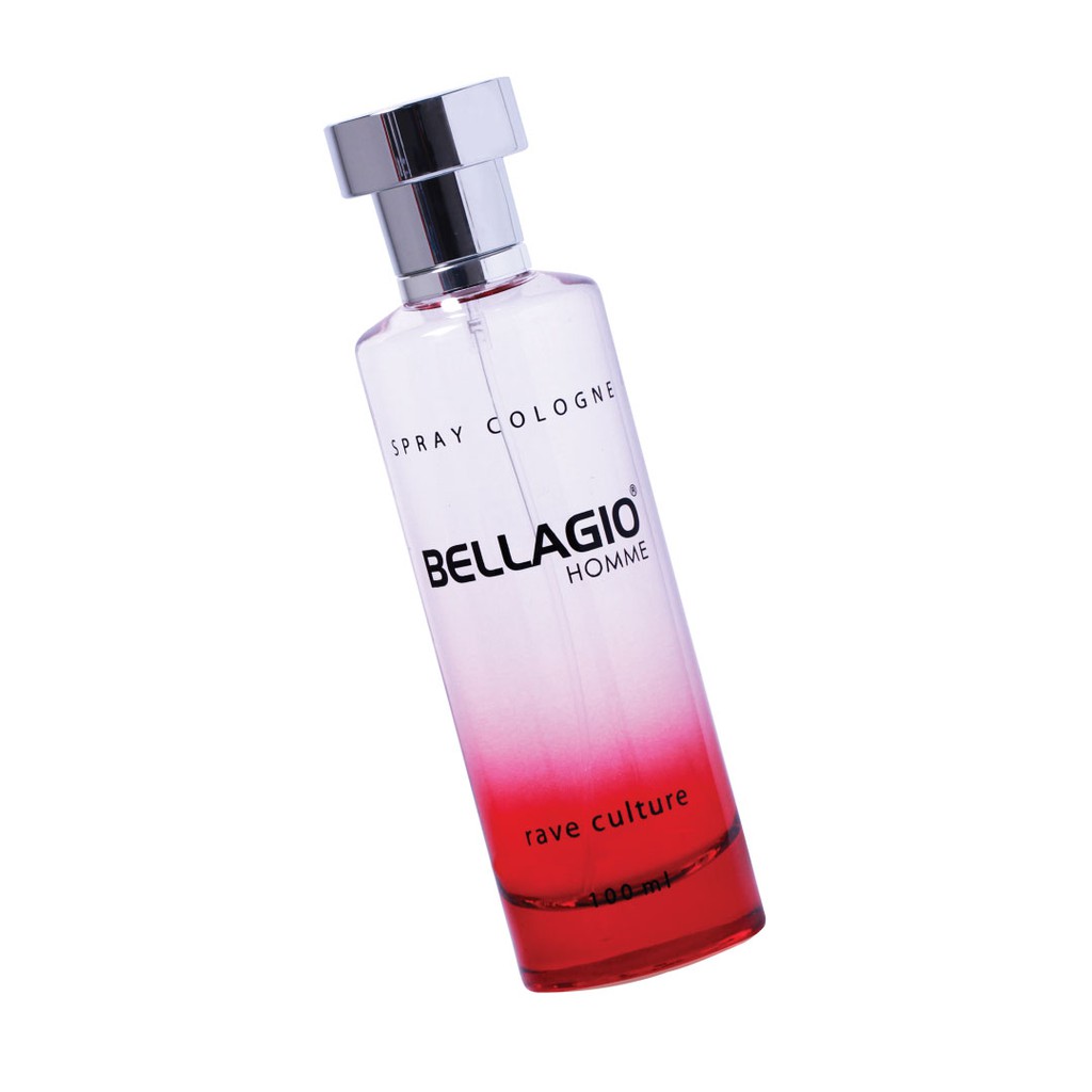 Jual Bellagio Spray Cologne Rave Culture (Red, 100ml) | Shopee Indonesia