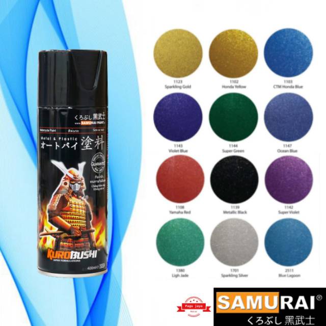 Jual Samurai Paint Cc Warna Metallic Metalik Cat Semprot Spray Pilok