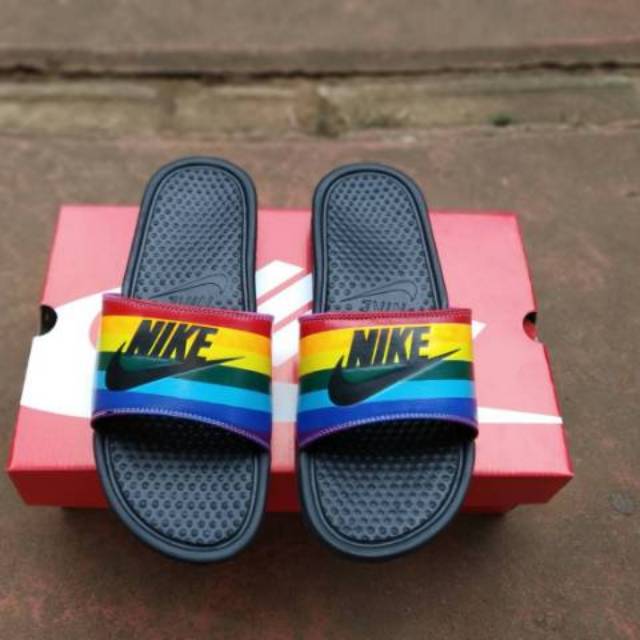 Jual Sandal Pria Nike Benassi Swoosh Just Do It Original Made In ...