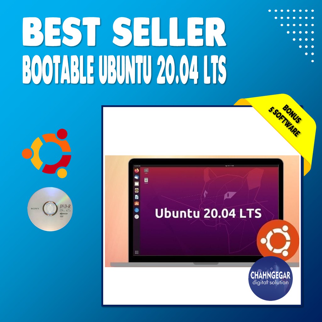 Jual Paket DVD Bootable Linux Ubuntu 18.04.3 LTS Aksesoris Software ...