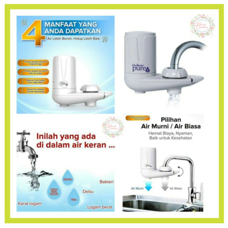 Jual Unilever Pure It Tap Water Purifier Kran Keran Penyaring Air