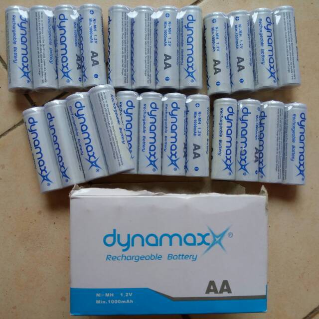 Jual Baterai Batre Battery Dynamax AA Rechargeable Cas Charge 1000 MAh Shopee Indonesia