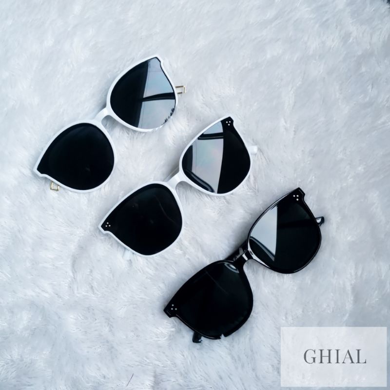 Jual Kacamata Hitam Frame Putih | Shopee Indonesia