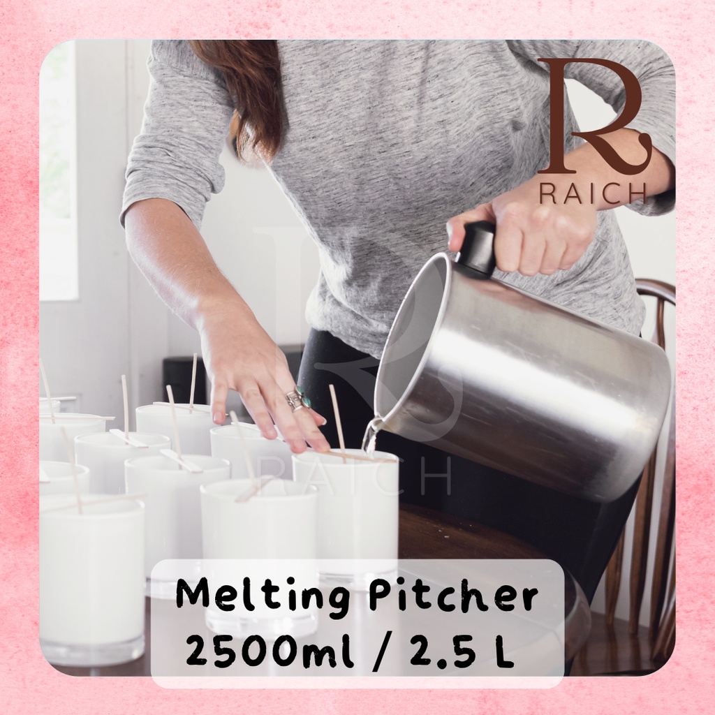 Jual Wax Melting Pitcher / Pot Aluminium Extra Large 2,5 Liter 2500 ml