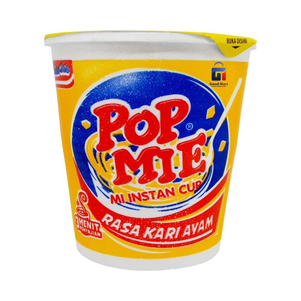 Jual Pop Mie Kuah Rasa Kari Ayam Mie Instan Kemasan Cup Praktis Tinggal