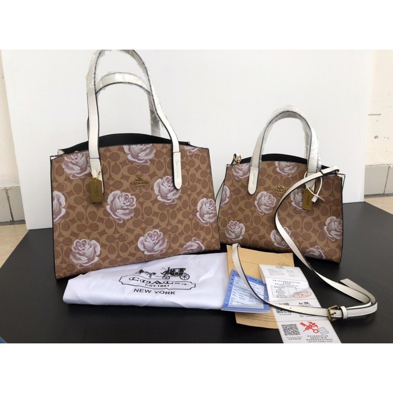 Jual COACH CHARLIE CARRYALL BLOOM LARGE | Shopee Indonesia