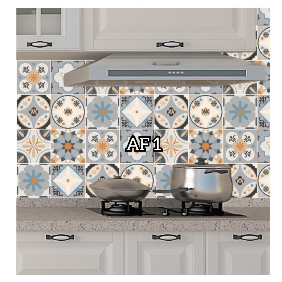Jual GM AF1 WALLSTICKER WALLPAPER DAPUR STICKER DAPUR FOIL KITCHEN FOIL TEGEL DAPUR WALLAPPER
