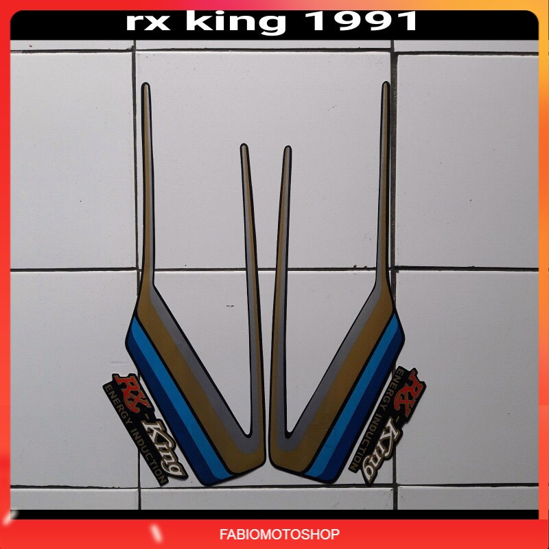 Jual sticker motor rx king 1991 biru | Shopee Indonesia