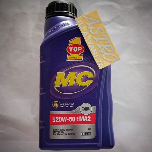 Jual Oli Mesin Motor Top 1 MC / Top 1 matic 800ml , Pelumas Mesin ...