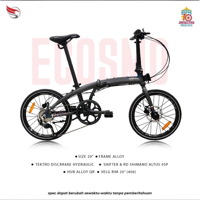 Jual promo year end sale 20” seli element ecosmo 9 jamselinas 9sp altus ...