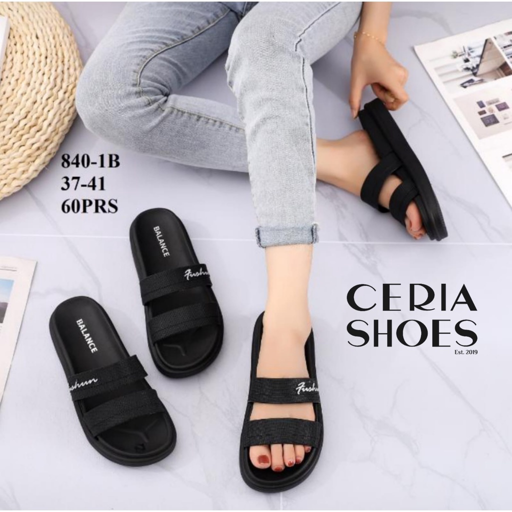 Jual BALANCE Sandal Jelly Wanita Slop Karet Import Empuk Elastis Anti Slip 840 Shopee Indonesia