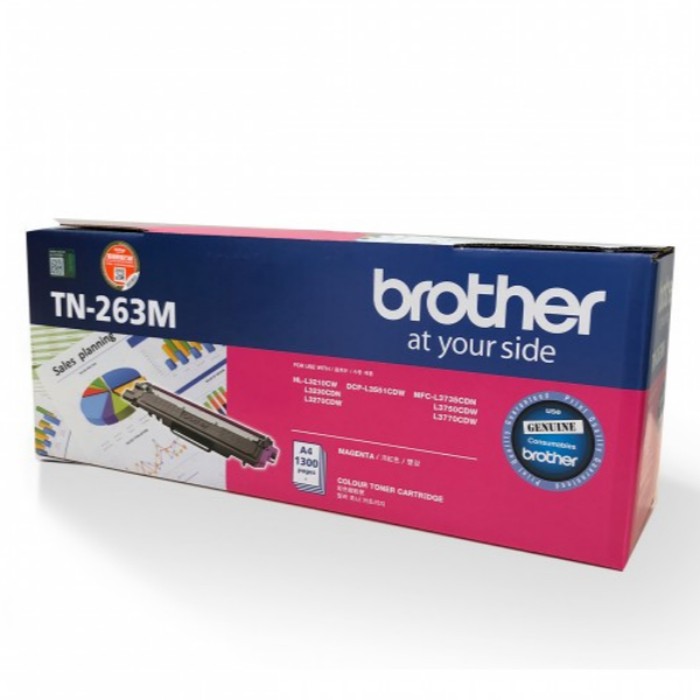 Toner Brother Original TN263 Magenta for DCP-L3551CDW, MFC-3735CDN, dll - Original Resmi (4)