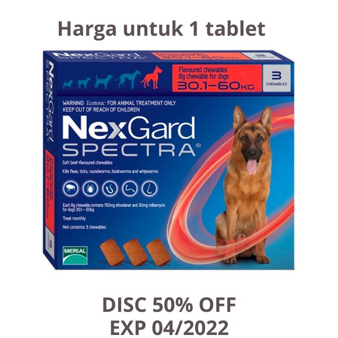 Jual Obat Kutu Dan Cacing Anjing Demodex Nexgard Spectra Xl Kg Ori Shopee Indonesia