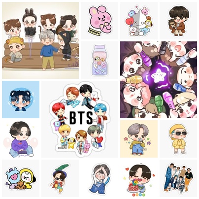 Jual Stiker Estetik Lucu BT21 Seal Packaging Sticker Segel | Shopee