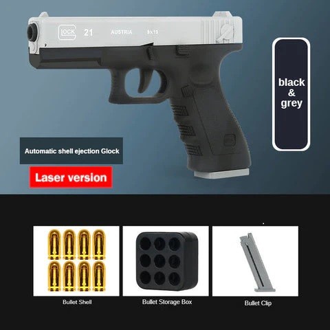Jual Mainan pistol Eject-Shell Blowback With Laser Toys - Abu-abu ...