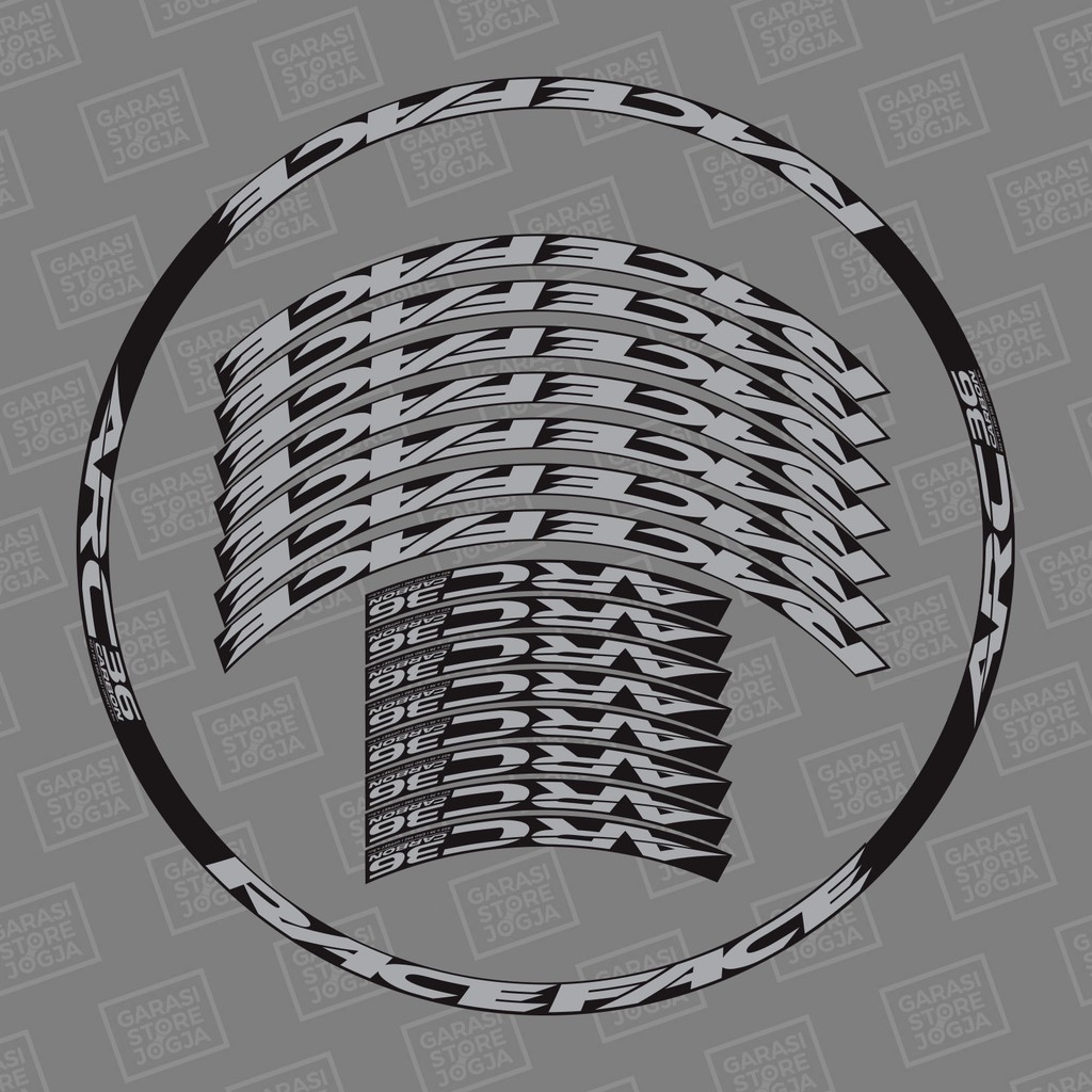 Jual Decal Stiker Rims Raceface Arc 36 Offset | Shopee Indonesia