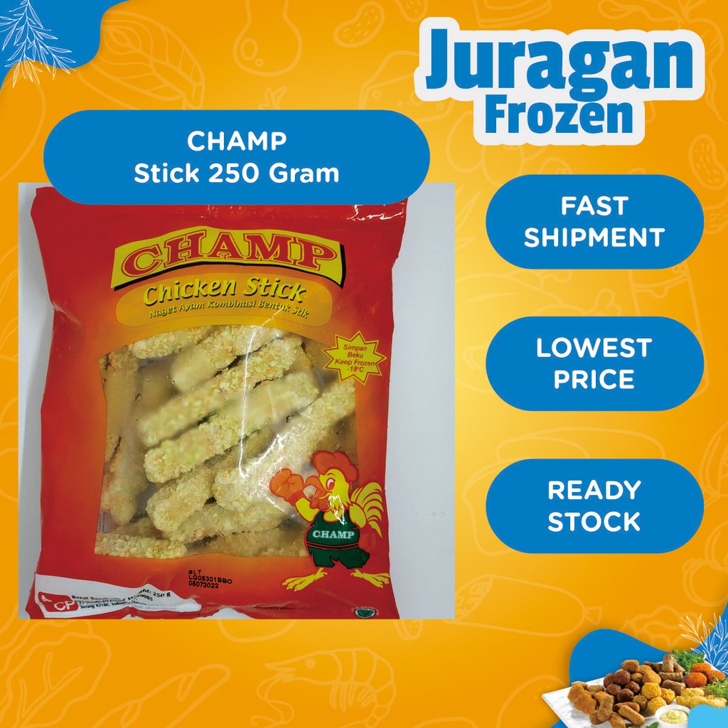 Jual Champ Chicken Stick Gram Frozen Food Nugget Ayam Shopee